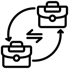 B2B Outline Icon