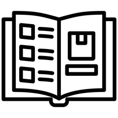 Catalog Outline Icon