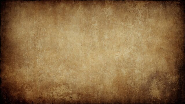 Earthy brown with dark vignette grunge texture background - Powered by Adobe