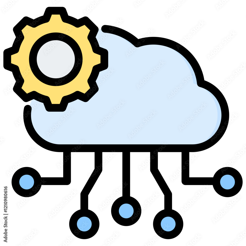 Poster api outline color icon