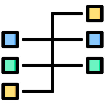 Map Reduce Outline Color Icon