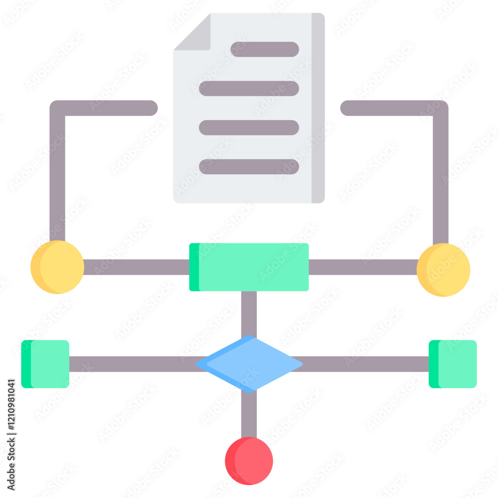 Poster Algorithm Flat Icon