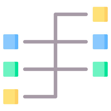 Map Reduce Flat Icon