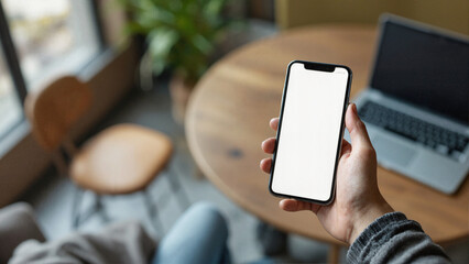 person using smartphone