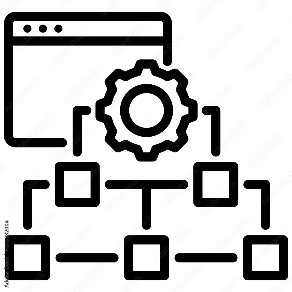 Poster framework outline icon