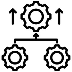Parallel Processing Outline Icon