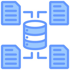 Big Data Blue Icon