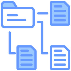 Data Classification Blue Icon