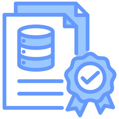 Data Quality Blue Icon
