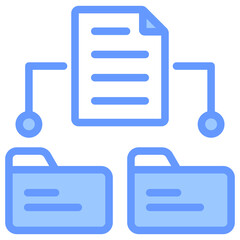 Data Redundancy Blue Icon