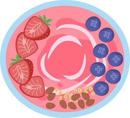 Healthy Smoothie Bowl with Fruits