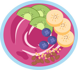 Smoothie Bowl with Fruit Berries