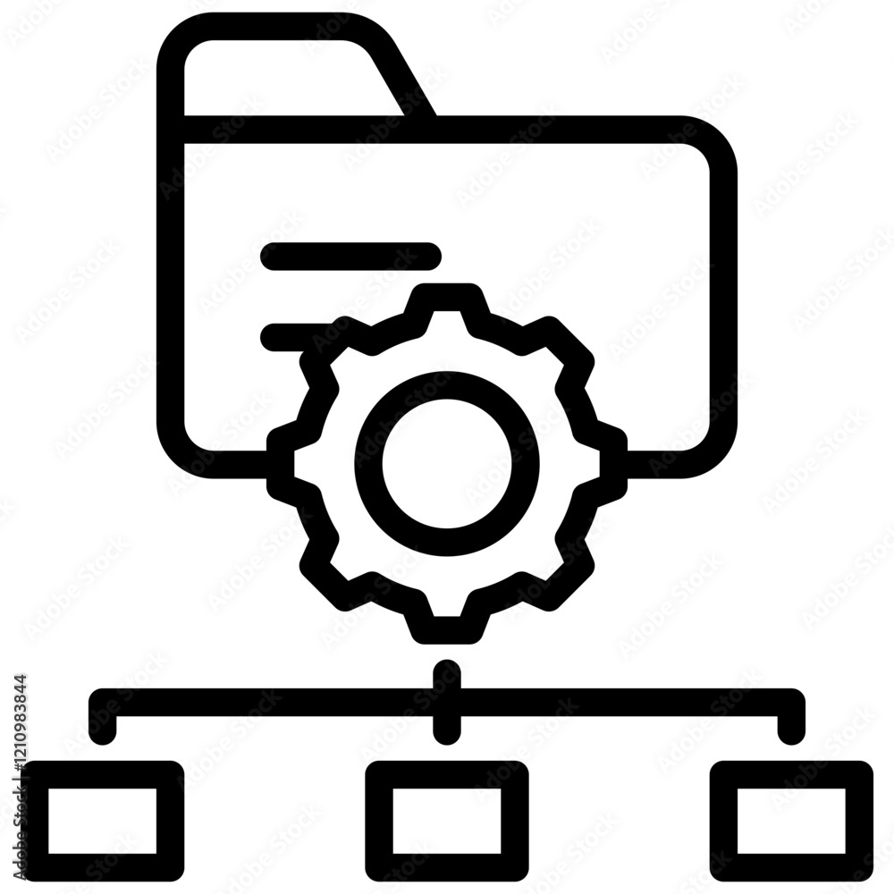 Poster Data Architecture Outline Icon