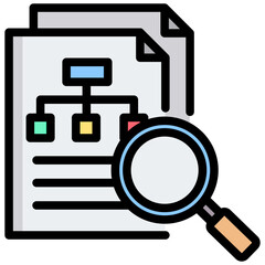 Scenario Analysis Outline Color Icon