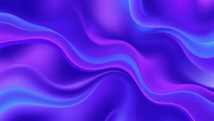 Abstract Fluid Waves in Vibrant Purple and Blue Gradient blue waves. Modern abstract background featuring smooth, flowing waves in dynamic purple and blue gradients. Perfect for digital designs, prese