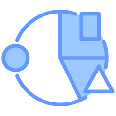 Obraz premium Genre Blue Icon