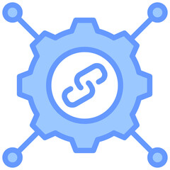 Distribution Channel Blue Icon