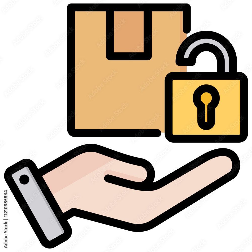 Aufkleber public domain outline color icon