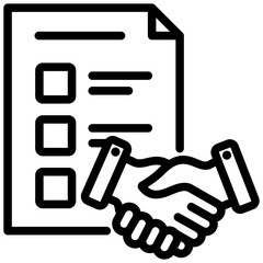 Agreement Outline Icon
