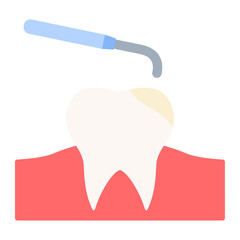 Obraz premium tooth scaling icon