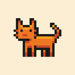 this is a cat in pixel art with colorful color,this item good for presentations,stickers, icons, t shirt design,game asset,logo and project.