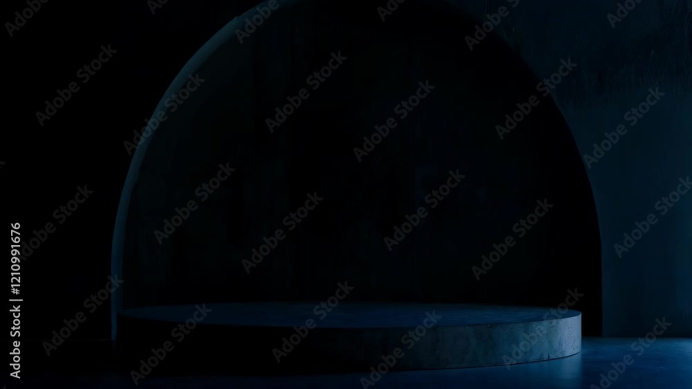 Poster dynamic transition of light and shadow over minimalist architectural arch