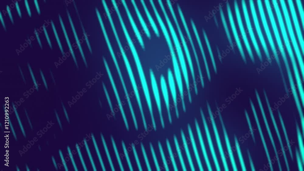 Poster dynamic blue and cyan wavy lines - abstract motion graphic loop