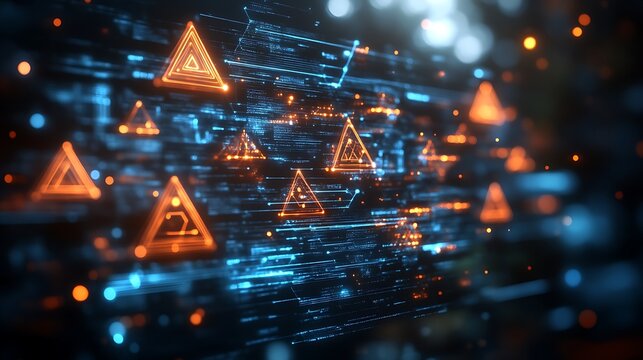 Digital Warning Triangles Illuminate Data Streams