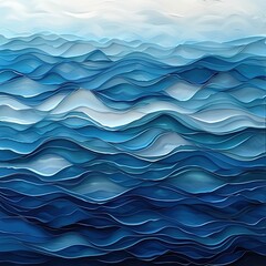 Waves rolling action ocean abstract art serene environment aerial view fluid dynamics concept