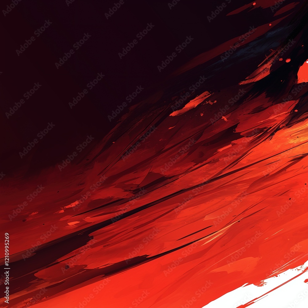Poster dynamic abstract art display virtual gallery digital artwork modern environment eye-level view conce
