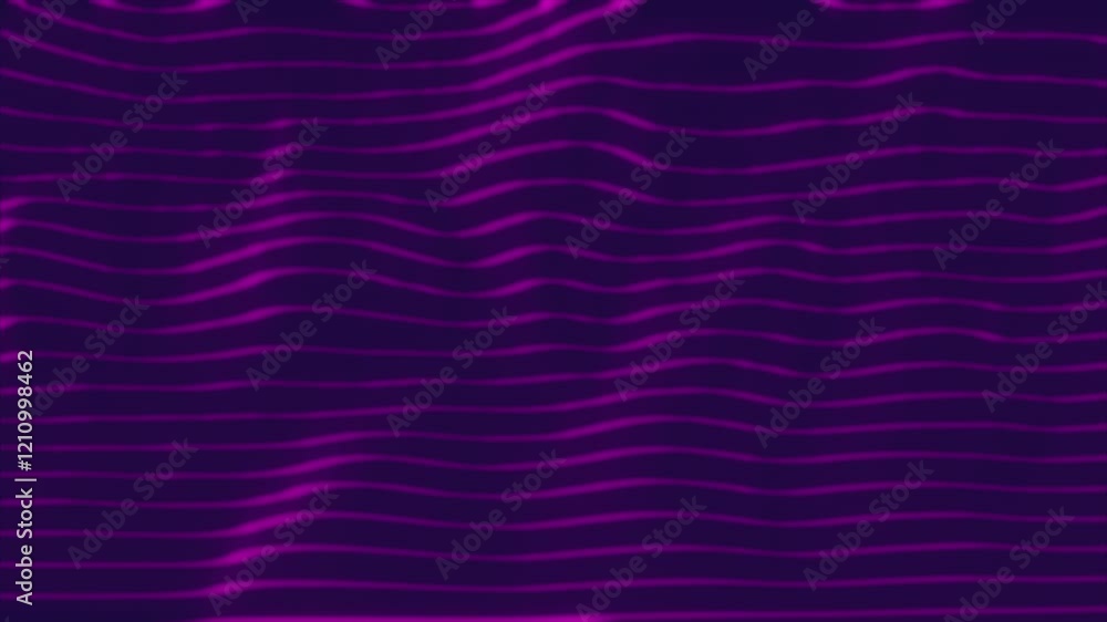 Poster Flowing Energy Lines - Abstract Particle Wave Motion Graphic