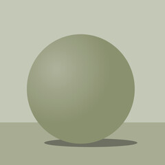 Desaturated Minimalist Spherical Gradient Design