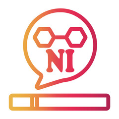 nicotine Line Gradient Icon