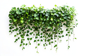 Green plant wall panno, cut out