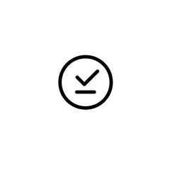 Success icon vector line art, sign and symbol outline. Mobile apps and technology symbol icon, minimalist vector icon