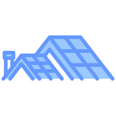 Roof Blue Icon