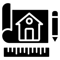 Blueprint Glyph Icon