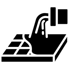 Obraz premium Concrete Glyph Icon