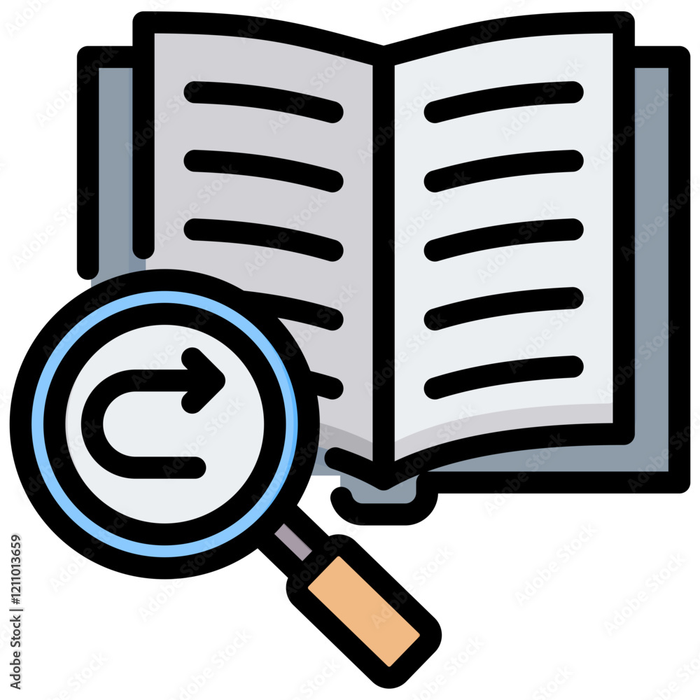 Aufkleber reference outline color icon