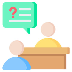 Interview Flat Icon