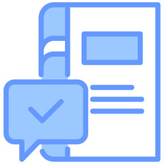 Book Reservation Blue Icon