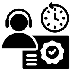 Franchise Operator Glyph Icon