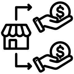 Franchise Financing Outline Icon