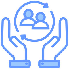 Inclusion Blue Icon