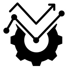 Performance Metrics Glyph Icon