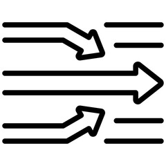 Streamlining Processes Outline Icon