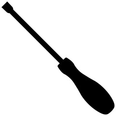 Flathead Screwdriver With Black Color
