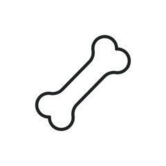 Dog bone thin line icons. Editable stroke and Perfect pixel on transparent background