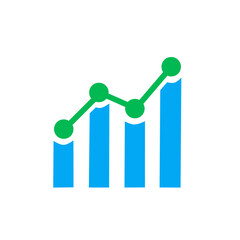 Business diagram. Finances improve. Increase profits. Vector illustration