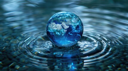 World Water Day: global awareness, resource conservation, sustainable use, clean access, hydrological protection, ecological preservation, water scarcity, environmental care, community efforts.